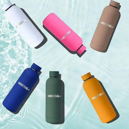 Mineral+ Rubberised Thermos Water Bottle - 500ml